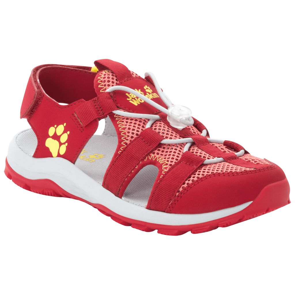 Jack Wolfskin OUTDOOR ACTION Chaussures Enfant Rouge/Citron - URDBJIQ-90